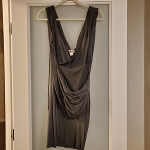 Diesel Gray Draped Dress